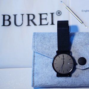 BUREI Men's Fashion Minimalist Wrist Watch